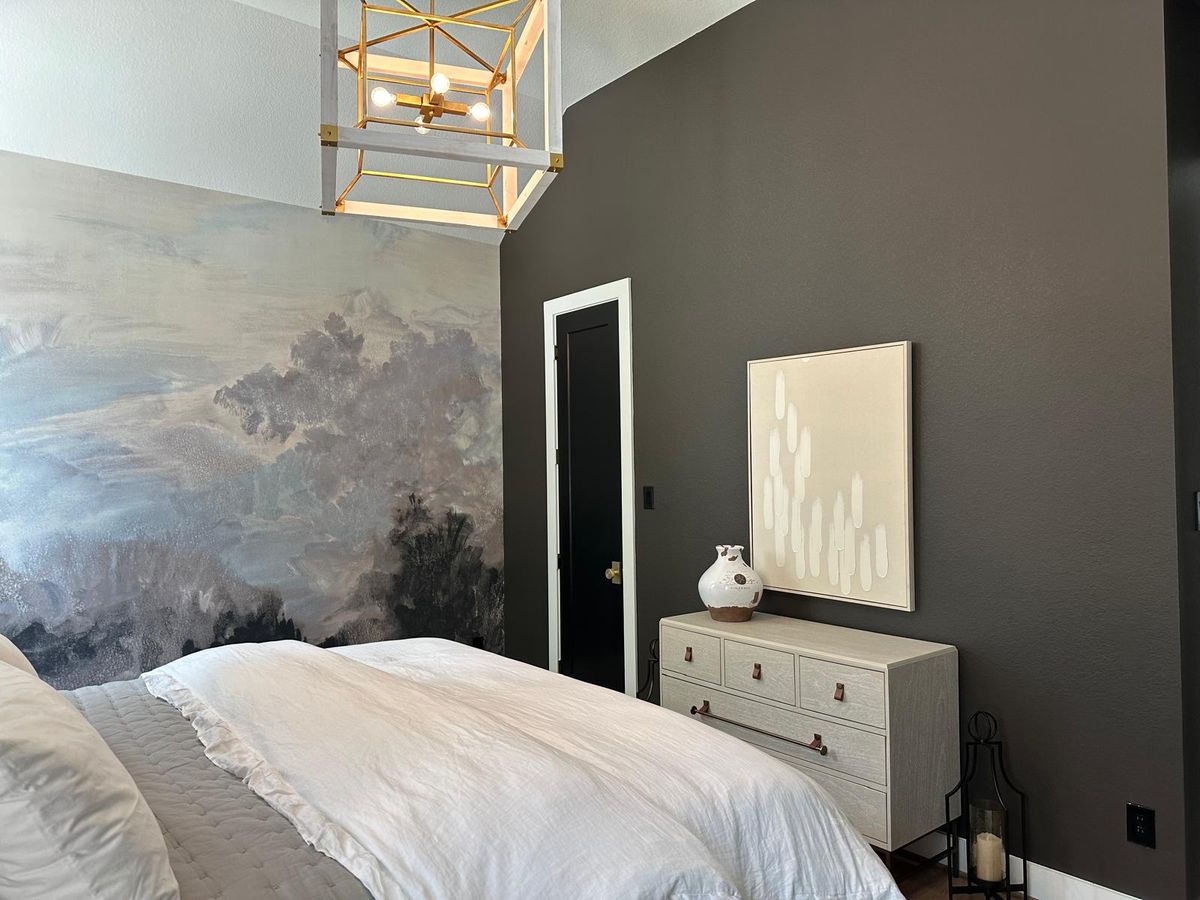 The Mountain Mural — residential interior design by Simoni Santamarina Studio