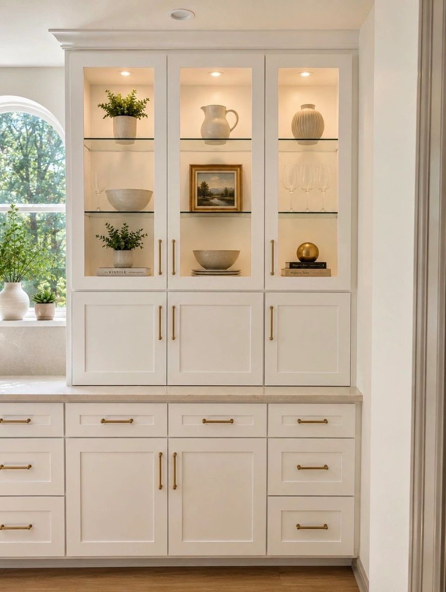 Lit Cabinetry — detail interior design by Simoni Santamarina Studio
