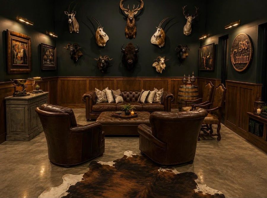 The Man Cave — residential interior design by Simoni Santamarina Studio