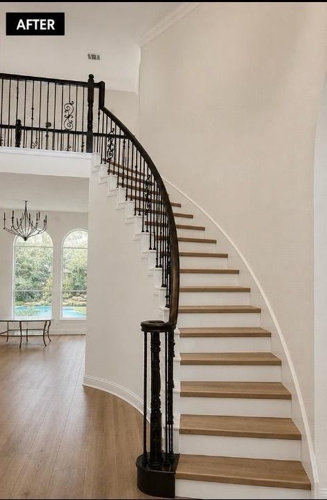 After: The Curved Stair, designed by Simoni Santamarina Studio
