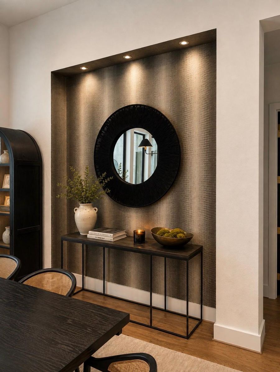 The Lit Niche — detail interior design by Simoni Santamarina Studio