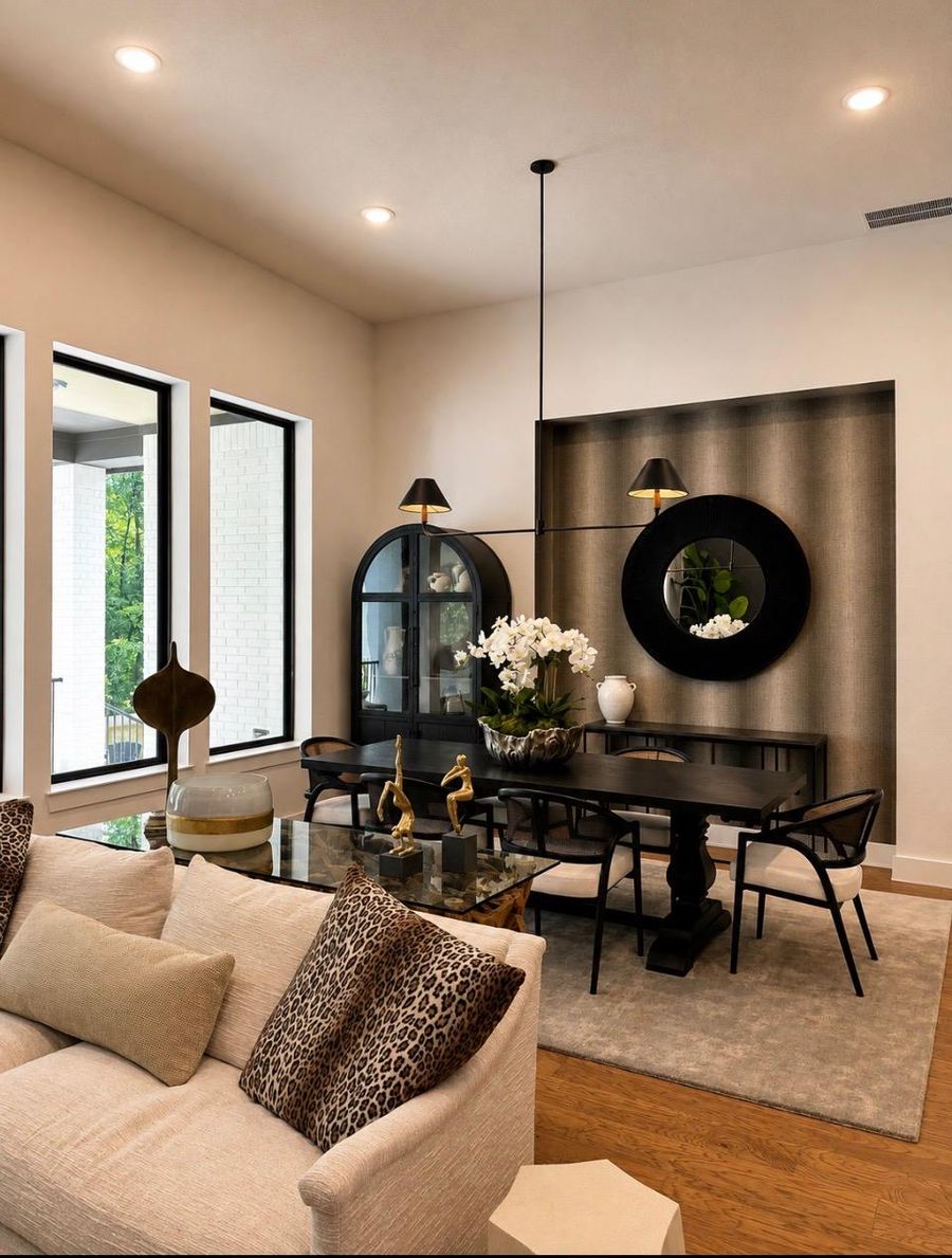 Open to the Dining Room — residential interior design by Simoni Santamarina Studio