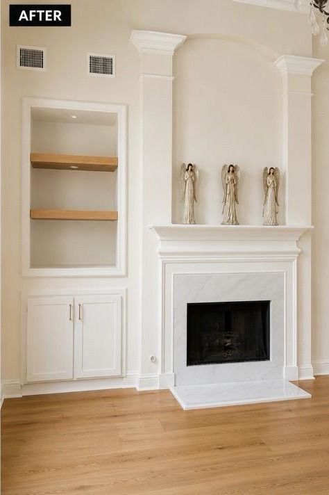 After: Fireplace & Built-Ins, designed by Simoni Santamarina Studio