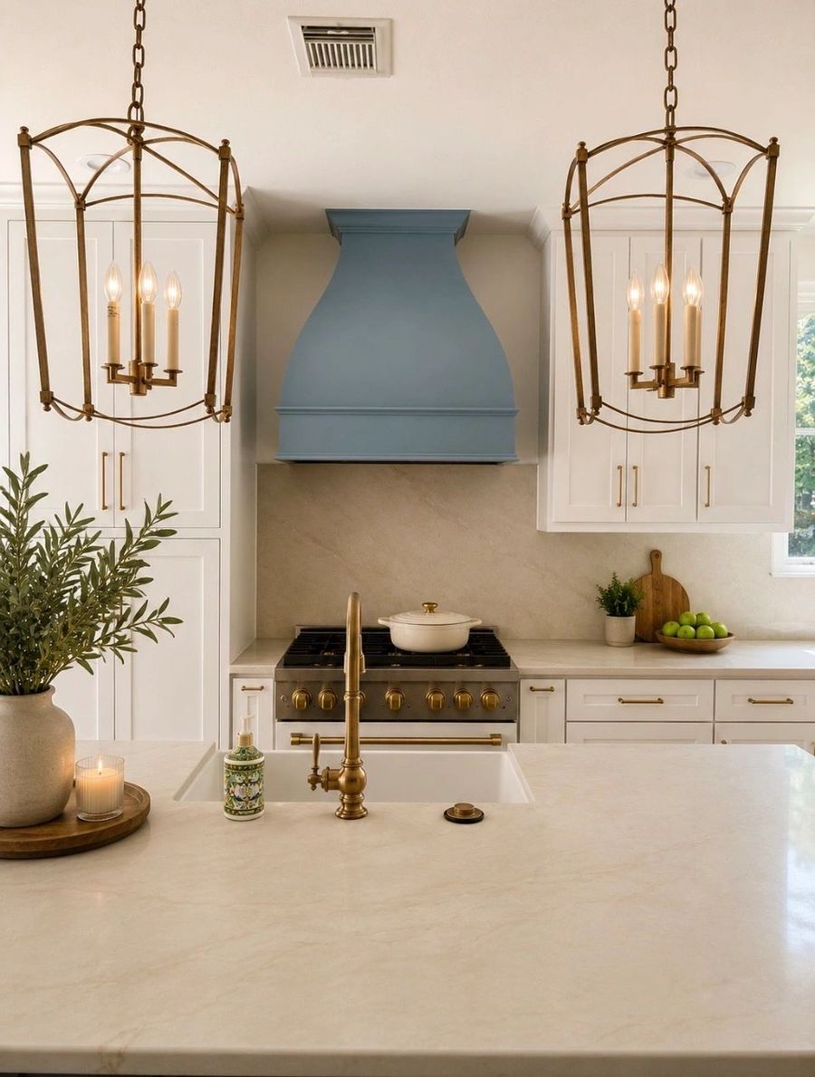 The Blue Hood Kitchen — residential interior design by Simoni Santamarina Studio