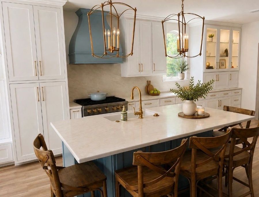 The Working Island — residential interior design by Simoni Santamarina Studio