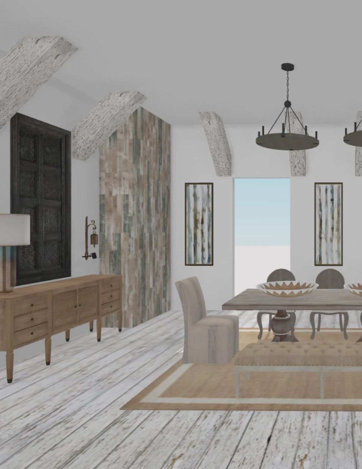 Dining Concept, a 3D visualization by Simoni Santamarina Studio