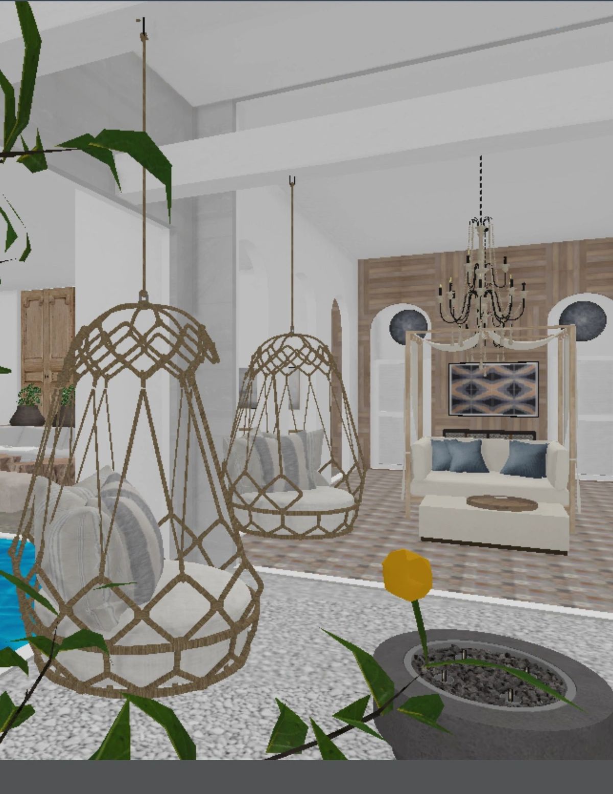 Courtyard Concept, a 3D visualization by Simoni Santamarina Studio